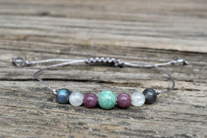 Malachite Pyrite Aventurine Citrine Bracelet