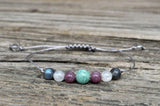 Malachite Pyrite Aventurine Citrine Bracelet