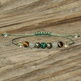 Malachite Pyrite Aventurine Citrine Bracelet