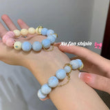 Opal Hetian Jade Beaded Bracelet Fu Beads Charm Bracelet