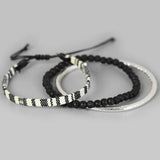 Surfer Bracelet Set Boho Summer Weave Cotton Braided Bracelets