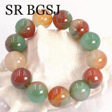 8-14mm Rainbow Agat Bangle Bracelet Gift