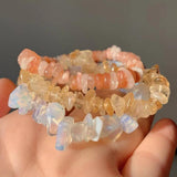 Amethysts Citrines Lapis Opal Quartz Gravel Beads Chakra Bracelet