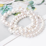 Shell Pearl Bracelet Beaded Bangles for Women Wedding Jewelry Gift