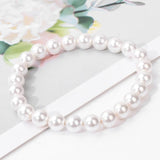 Shell Pearl Bracelet Beaded Bangles for Women Wedding Jewelry Gift