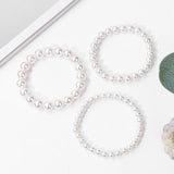 Shell Pearl Bracelet Beaded Bangles for Women Wedding Jewelry Gift