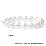 Shell Pearl Bracelet Beaded Bangles for Women Wedding Jewelry Gift