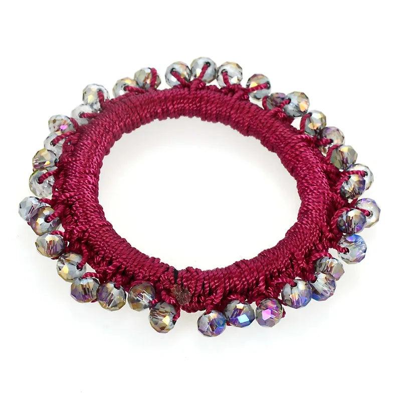 Miasol Boho Crystal Elastic Bracelets Bangles For Women