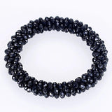 Miasol Boho Crystal Elastic Bracelets Bangles For Women