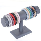 Miasol Boho Crystal Elastic Bracelets Bangles For Women