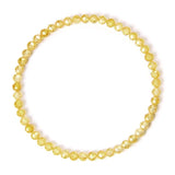 Faceted Zircon Beads Bracelets 4MM Crystal Tourmaline Pink Opal
