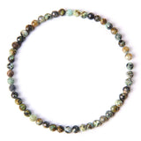 Faceted Zircon Beads Bracelets 4MM Crystal Tourmaline Pink Opal