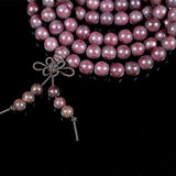 Natural Violet Wooden Bracelet 8mm*108pcs Beaded Women Jewelry