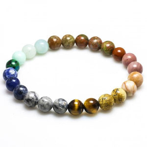 Universe Space Planets Solar System Stone Beads Bracelet Bangle Chakra Yoga