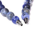 Lapis Lazuli Stone Beads Bracelet 8mm Stripe Agates Charm Bracelet