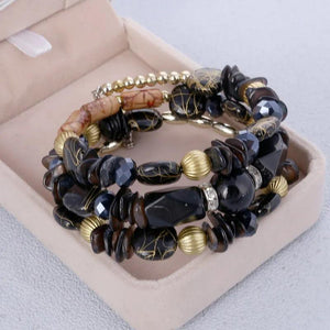 Colorful Gem Beads Bracelet for Women Summer Jewelry