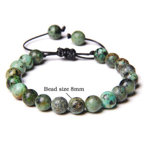 Garnets Stone Beads Bracelets Adjustable Rope Bracelets Men Women Yoga