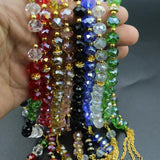 8mm Crystal Tasbih Beaded Bracelet 33 Prayer Beads Islamic Muslim Allah Mohammed
