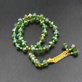 8mm Crystal Tasbih Beaded Bracelet 33 Prayer Beads Islamic Muslim Allah Mohammed