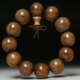 Natural Sandalwood Beads Bracelet for Men Women, 12-15-18-20mm
