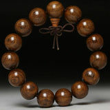 Natural Sandalwood Beads Bracelet for Men Women, 12-15-18-20mm