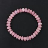 6 8 10mm Pink Rose Powder Quartz Stone Bracelet Elastic Jewelry Bead Men Women