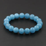 6 8 10mm Pink Rose Powder Quartz Stone Bracelet Elastic Jewelry Bead Men Women