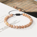 Tiger Eye Beaded Bracelet Adjustable for Men Women