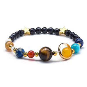 Natural Stone Bracelet Chakra Jewelry Solar Planets Beads Bracelet