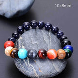 Natural Stone Bracelet Chakra Jewelry Solar Planets Beads Bracelet
