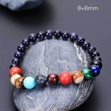 Natural Stone Bracelet Chakra Jewelry Solar Planets Beads Bracelet