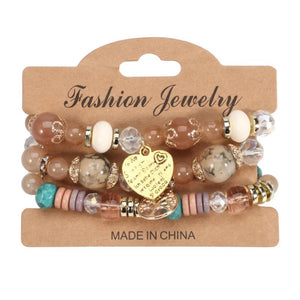 Bohemian Multicolor Crystal Beads Bracelet For Women