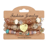 Bohemian Multicolor Crystal Beads Bracelet For Women