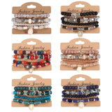Bohemian Multicolor Crystal Beads Bracelet For Women