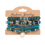 Bohemian Multicolor Crystal Beads Bracelet For Women