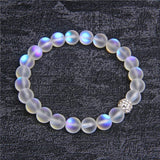 Moonstone Beaded Bracelet Chakra Crystal Bracelets Crown Charm Set