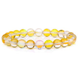 Moonstone Beaded Bracelet Chakra Crystal Bracelets Crown Charm Set