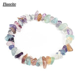 Natural Stone Bracelet Quartz Fluorite Amethyst Tiger Eye Gem Bracelet
