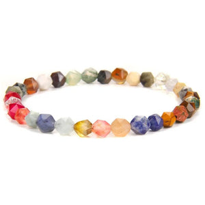 Labradorite Quartz Beads Bracelet for Women Men