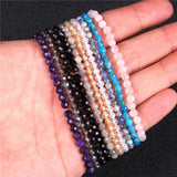 Labradorite Quartz Beads Bracelet for Women Men