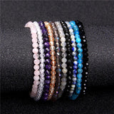 Labradorite Quartz Beads Bracelet for Women Men