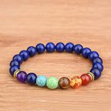 Tiger Eye 7 Chakra Bracelet Yoga Balance Beads Men Bracelet