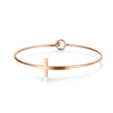 Romantic Cross Cuff Bracelets for Women