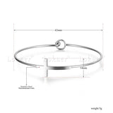Romantic Cross Cuff Bracelets for Women