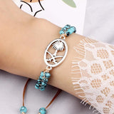 Natural Stone Tree of Life Bracelet 4mm Beaded Adjustable Lucky Jewelry