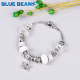 Chakra Beads Bracelet Charms Love Girls Stainless Steel Butterfly Boho