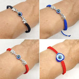 Red String Bracelet Evil Eye Elephant Charm Bracelets Hand Woven Jewelry