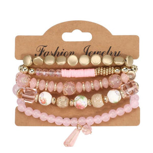 Bohemian Crystal Pendant Beads Bracelet for Women