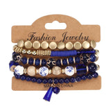 Bohemian Crystal Pendant Beads Bracelet for Women