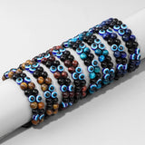 Tiger Eye Double Layer Bracelet Natural Stone Beads Elastic Yoga Jewelry